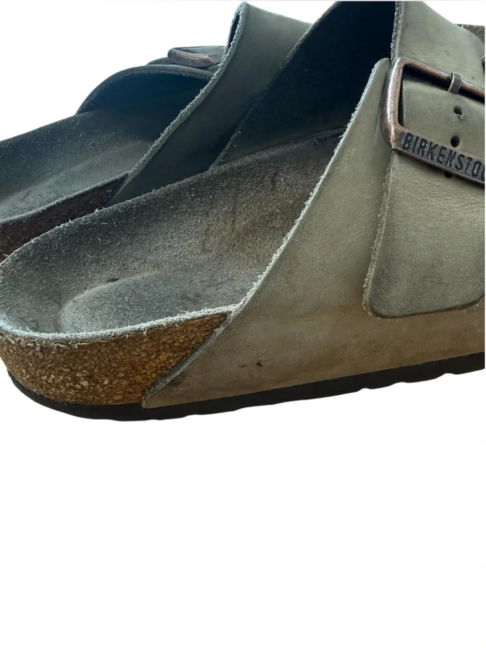 Birkenstock Arizona Two-Strap Sandals in Taupe Size EU 41 Narrow US Men’s 8